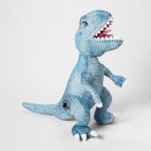 Jurassic Park World Blue white Velociraptor Plush Dinosaur Stuffed Animal Toy.